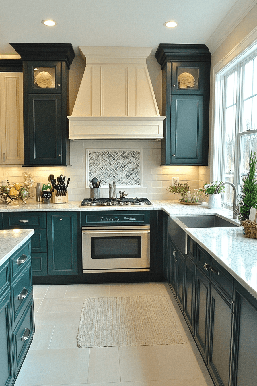 29 Emerald Green Kitchen Cabinets That Turn Ordinary Into Show-Stopping 3 emerald green kitchen cabinets