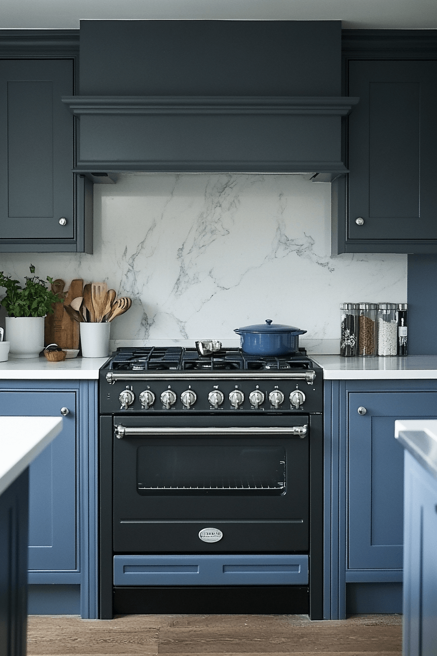 29 Blue Grey Kitchen Cabinets That Radiate Understated Beauty 3 blue grey kitchen cabinets