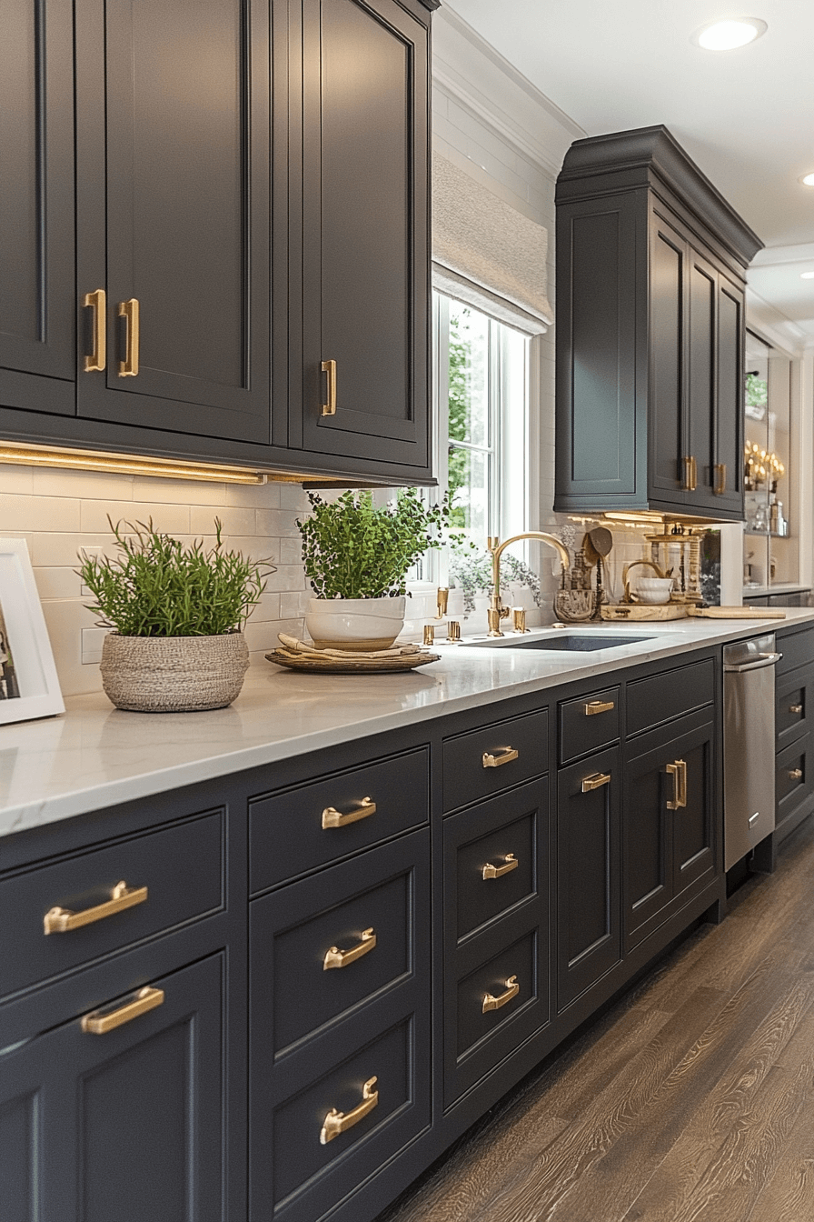 29 Charcoal Kitchen Cabinets to Add Rich Texture and Balance 3 charcoal kitchen cabinets