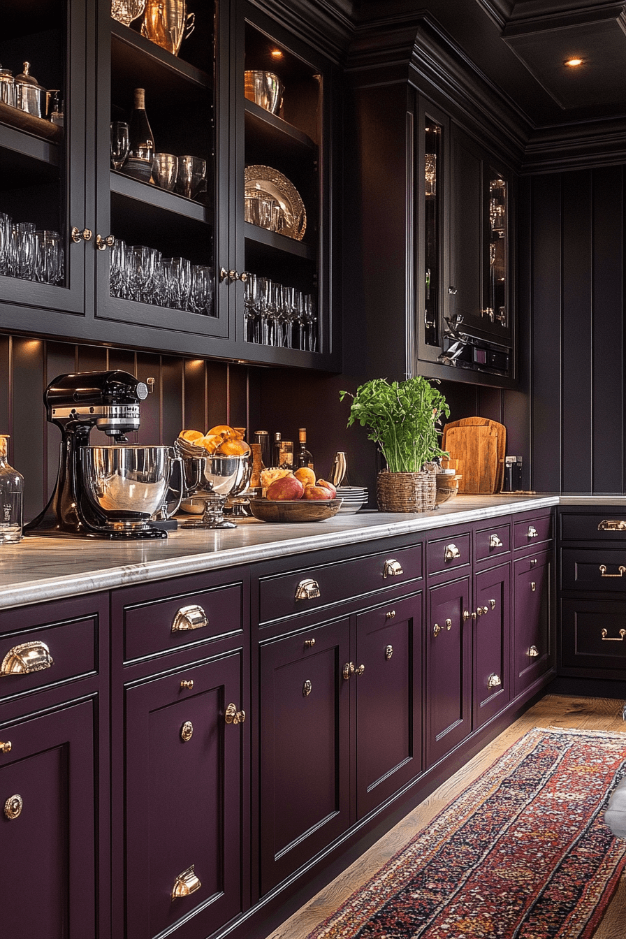 29 Burgundy Kitchen Cabinets That Add Passion and Personality 3 burgundy kitchen cabinets