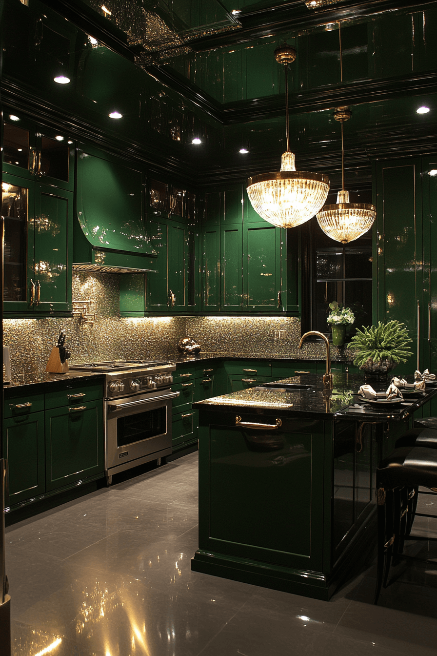 29 Emerald Green Kitchen Cabinets That Turn Ordinary Into Show-Stopping 4 emerald green kitchen cabinets