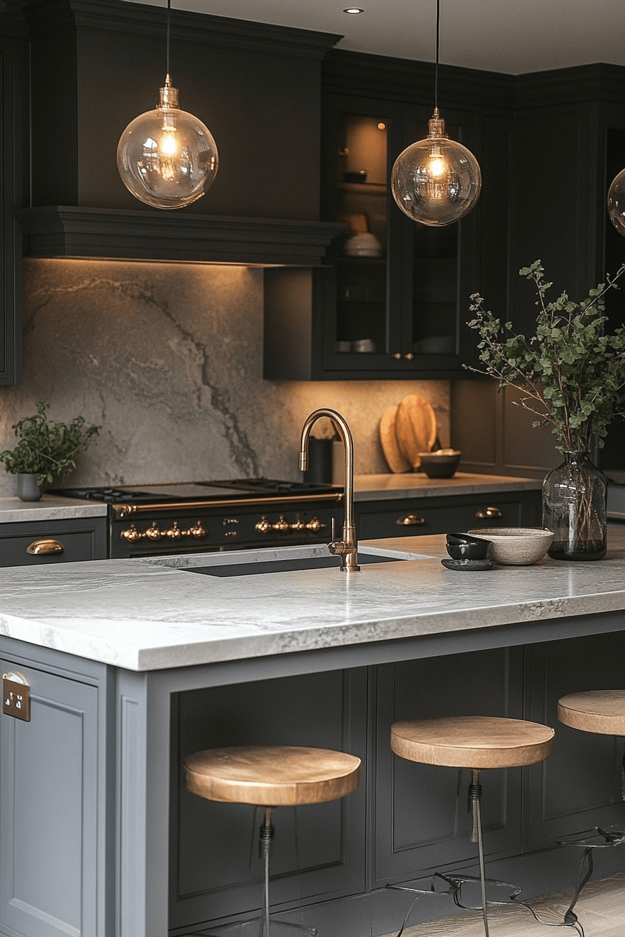 29 Dark Taupe Kitchen Cabinets That Bring Effortless Refinement Home 5 dark taupe kitchen cabinets