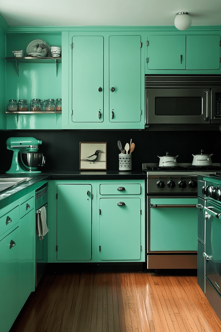 29 Mint Green Kitchen Cabinets That Add Freshness and Flair Instantly 5 mint green kitchen cabinets