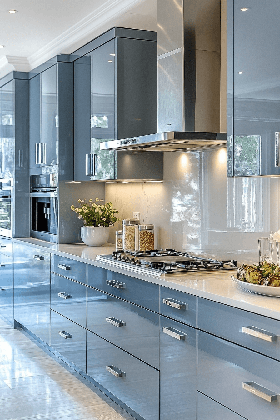 29 Blue Grey Kitchen Cabinets That Radiate Understated Beauty 5 blue grey kitchen cabinets