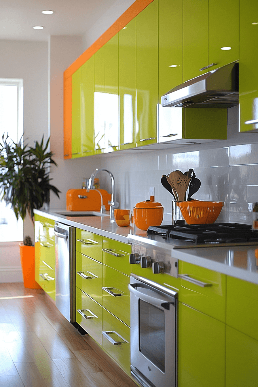29 High Gloss Kitchen Cabinets to Brighten and Enlarge Your Space 5 high gloss kitchen cabinets
