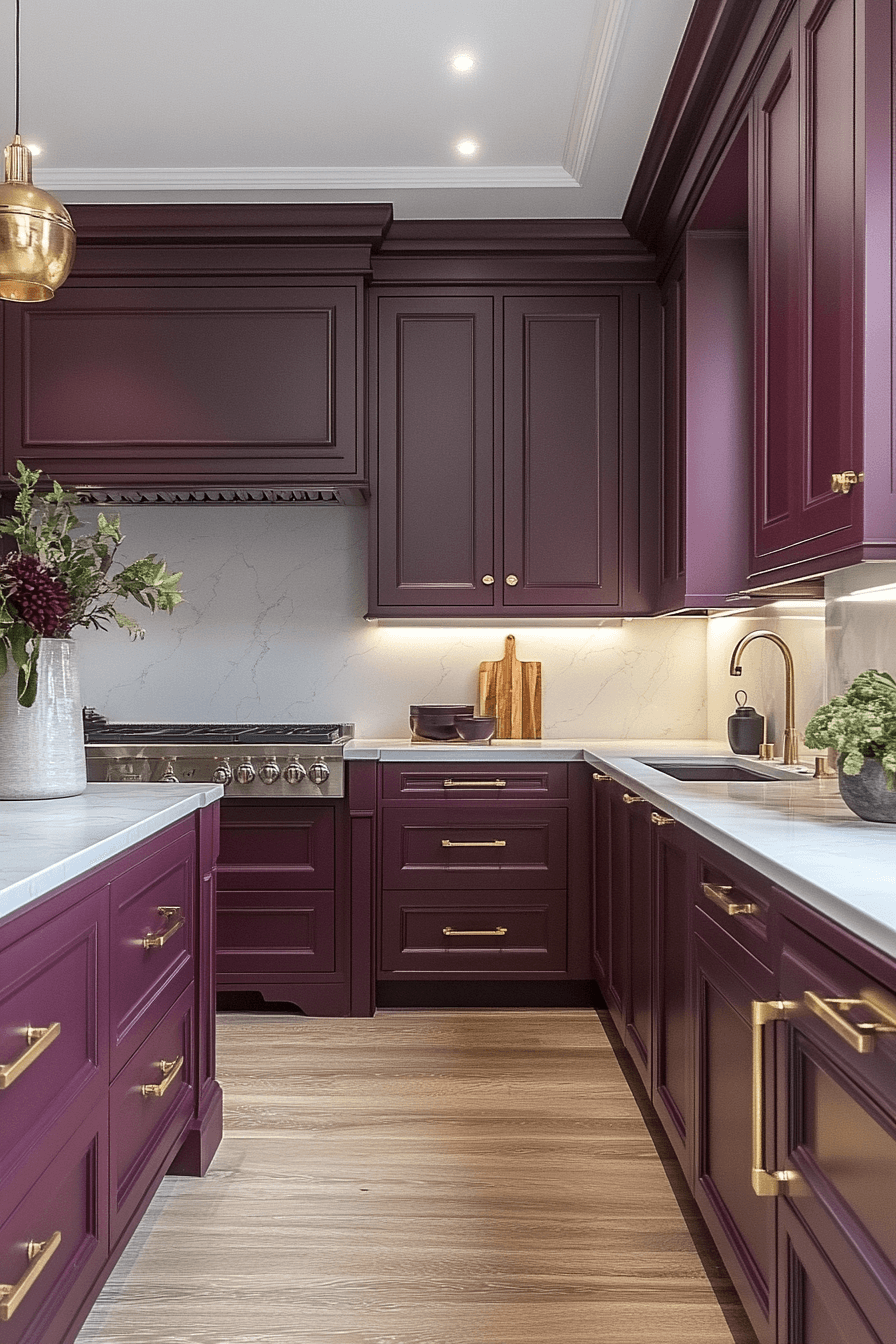 29 Burgundy Kitchen Cabinets That Add Passion and Personality 6 burgundy kitchen cabinets