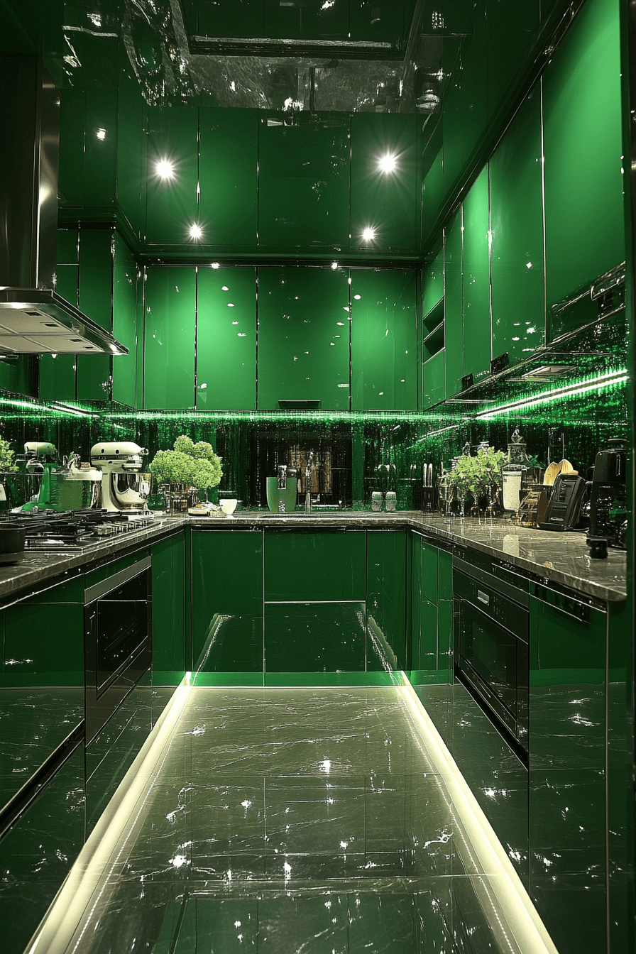 29 Emerald Green Kitchen Cabinets That Turn Ordinary Into Show-Stopping 7 emerald green kitchen cabinets