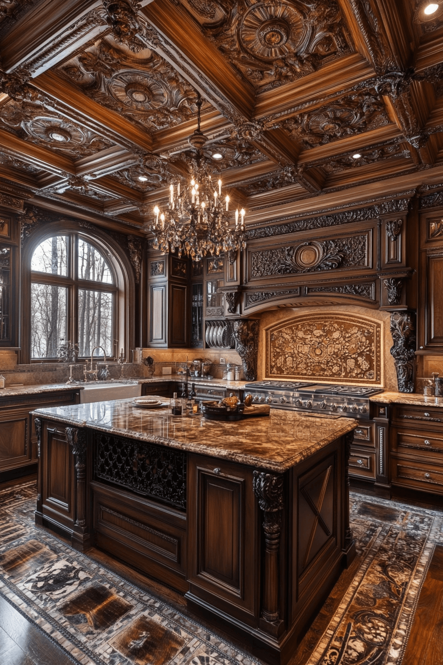 29 Dark Oak Kitchen Cabinets That Highlight Natural Beauty 7 dark oak kitchen cabinets