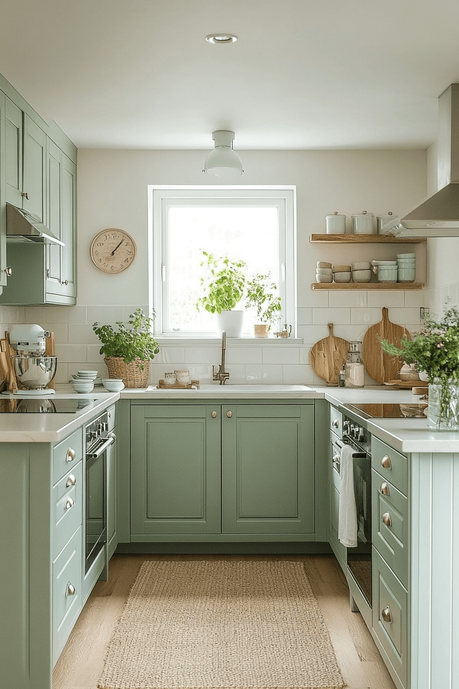 29 Mint Green Kitchen Cabinets That Add Freshness and Flair Instantly 8 mint green kitchen cabinets