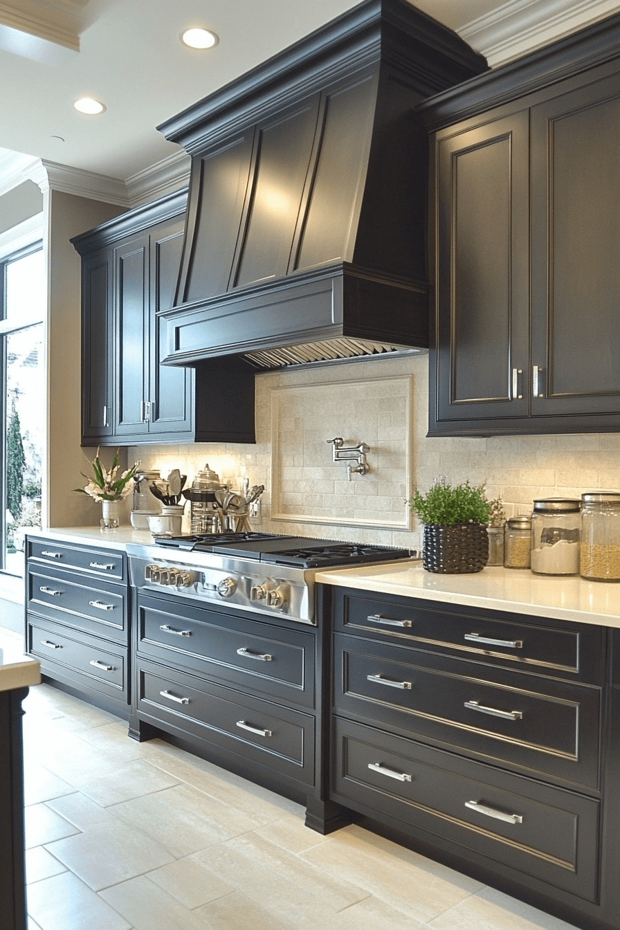 29 Dark Taupe Kitchen Cabinets That Bring Effortless Refinement Home 8 dark taupe kitchen cabinets
