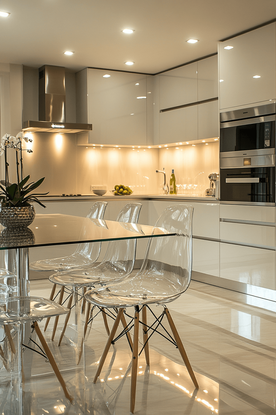 29 High Gloss Kitchen Cabinets to Brighten and Enlarge Your Space 8 high gloss kitchen cabinets