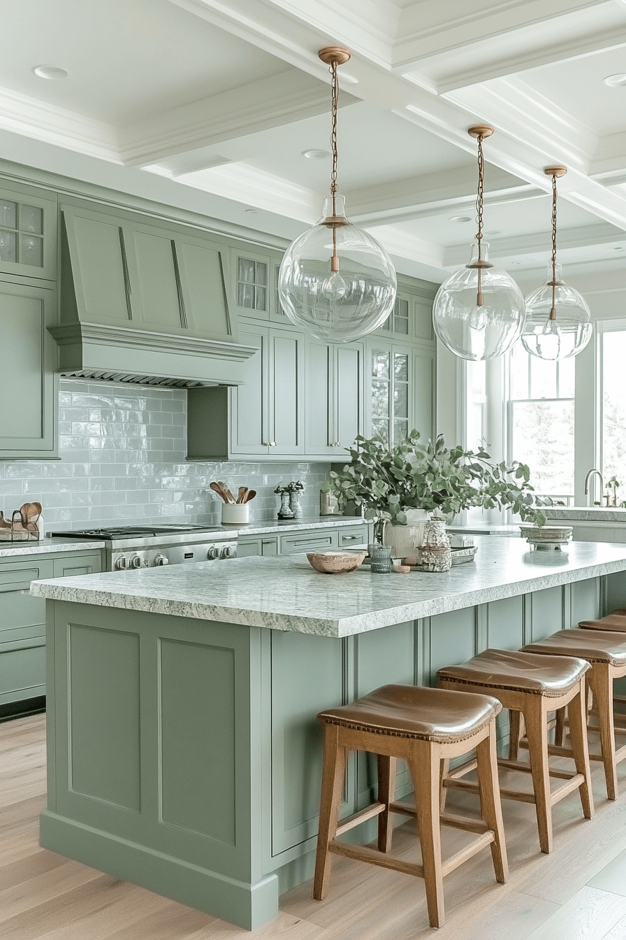 29 Clary Sage Kitchen Cabinets to Soften and Brighten Any Style 8 clary sage kitchen cabinets