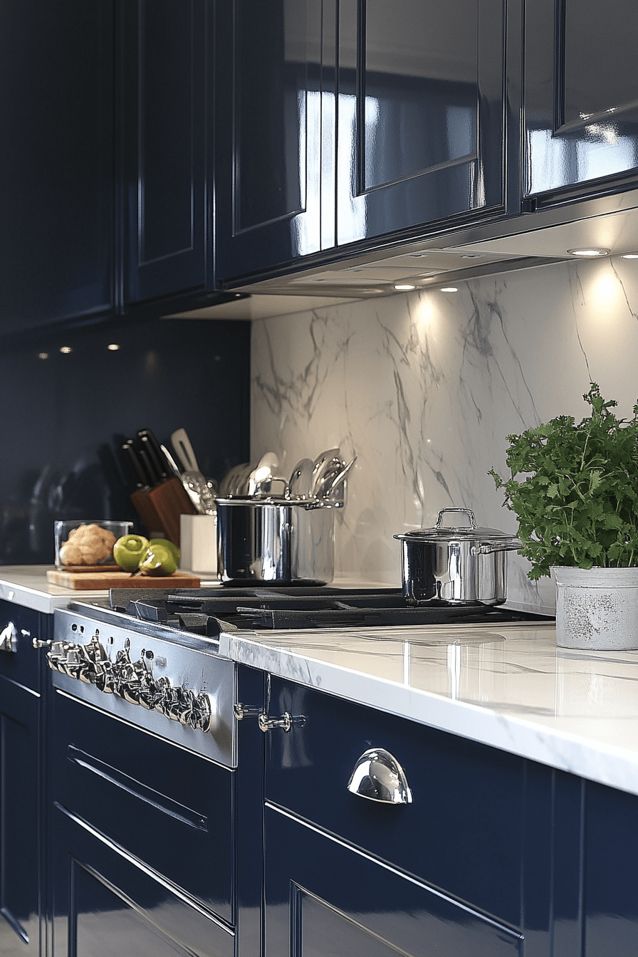 29 High Gloss Kitchen Cabinets to Brighten and Enlarge Your Space 9 high gloss kitchen cabinets