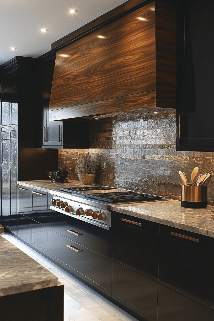 29 Dark Walnut Kitchen Cabinets That Radiate Rustic Refinement 9 dark walnut kitchen cabinets