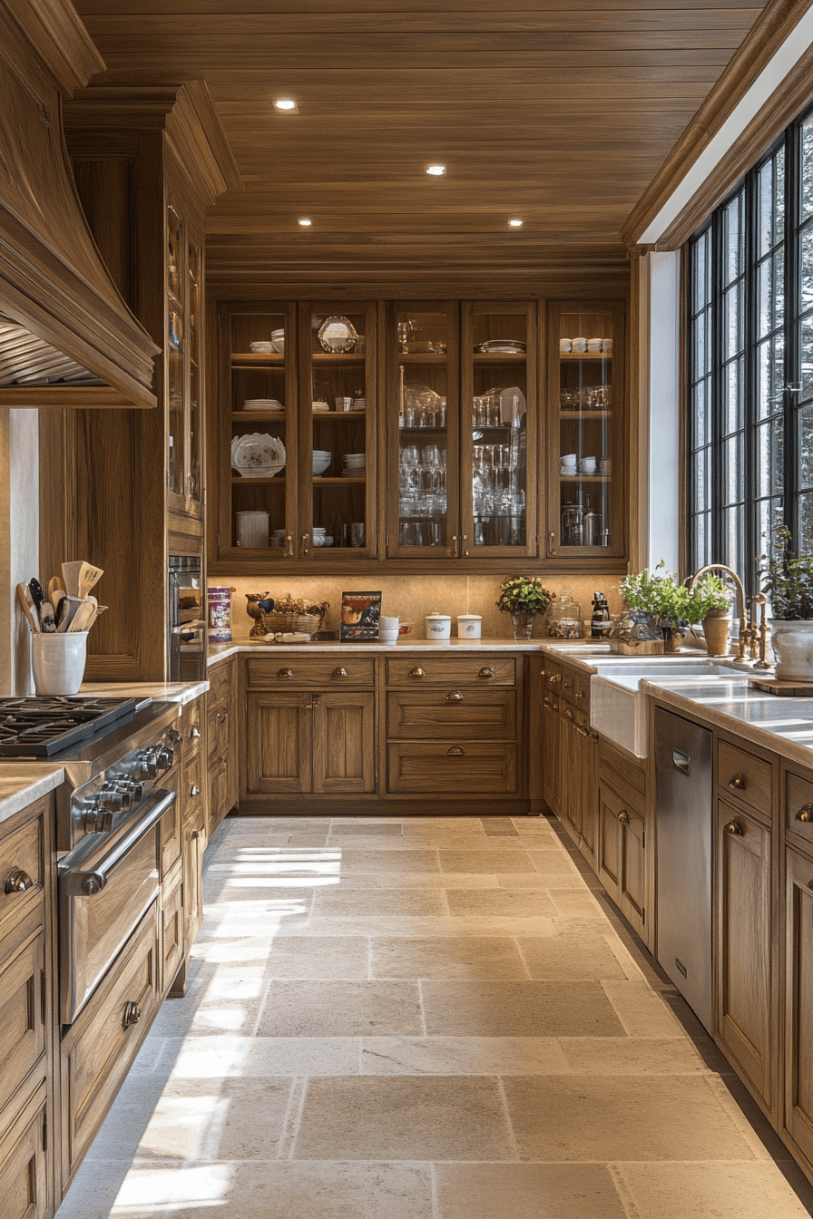 29 Dark Oak Kitchen Cabinets That Highlight Natural Beauty 9 dark oak kitchen cabinets