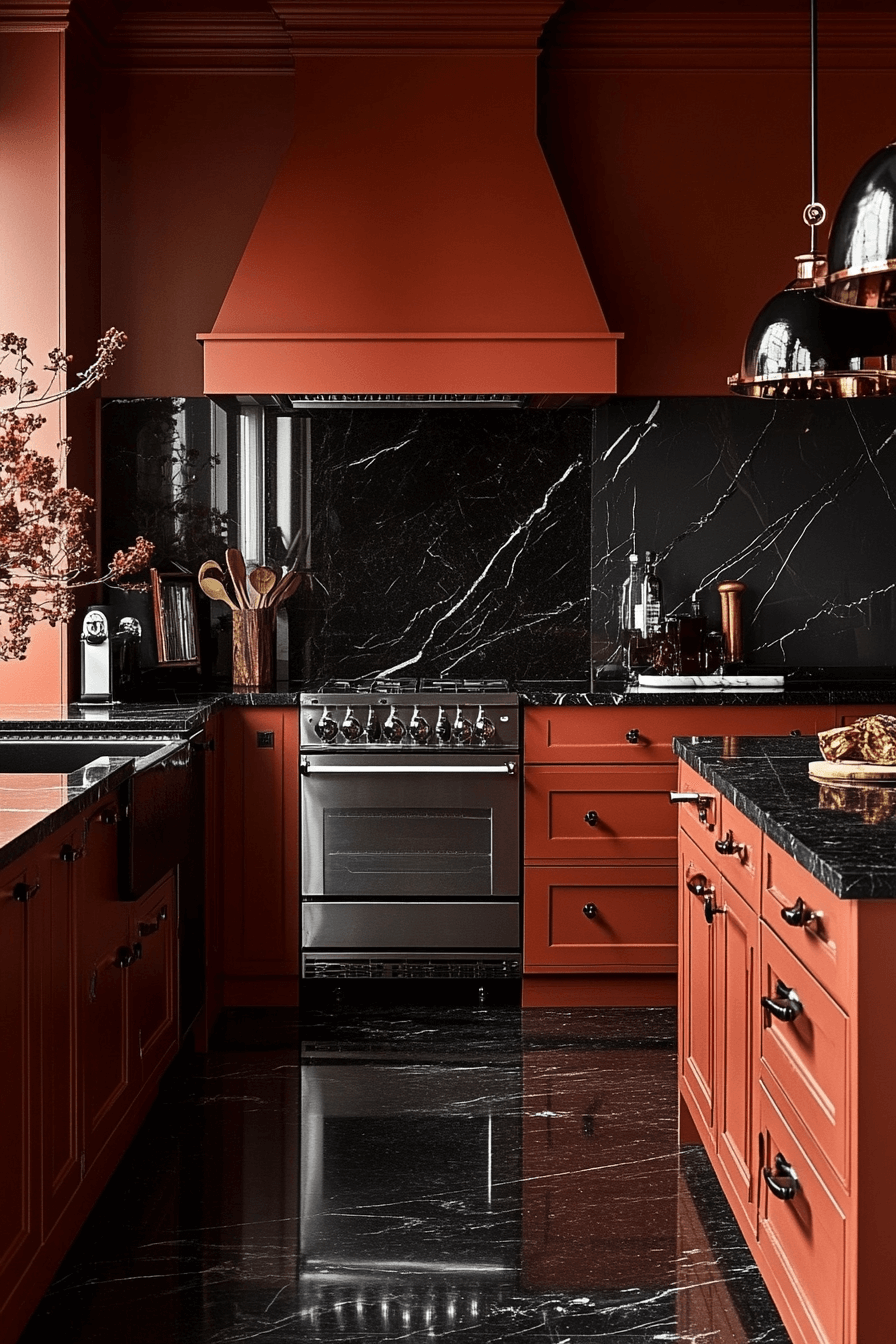 29 Terracotta Kitchen Cabinets for a Warm and Welcoming Kitchen Vibe 9 terracotta kitchen cabinets