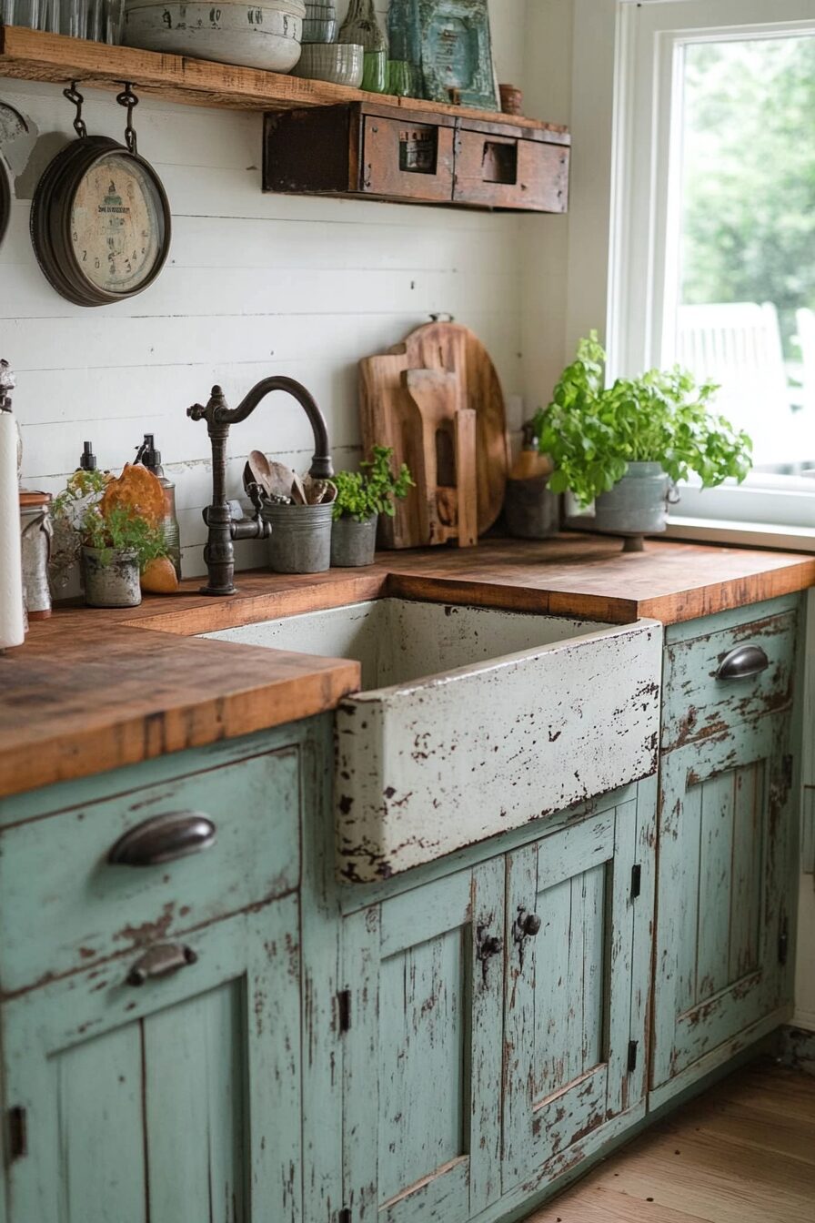 29 Vintage Kitchen Cabinets That Radiate Wholesome Simplicity 18 vintage kitchen cabinets
