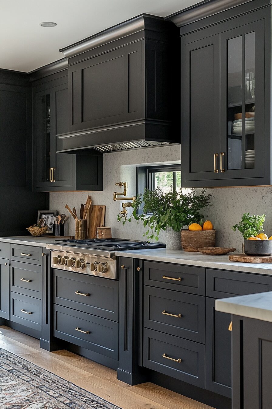 29 Charcoal Gray Kitchen Cabinets to Inspire a Stylish Kitchen Upgrade 11 charcoal gray kitchen cabinets