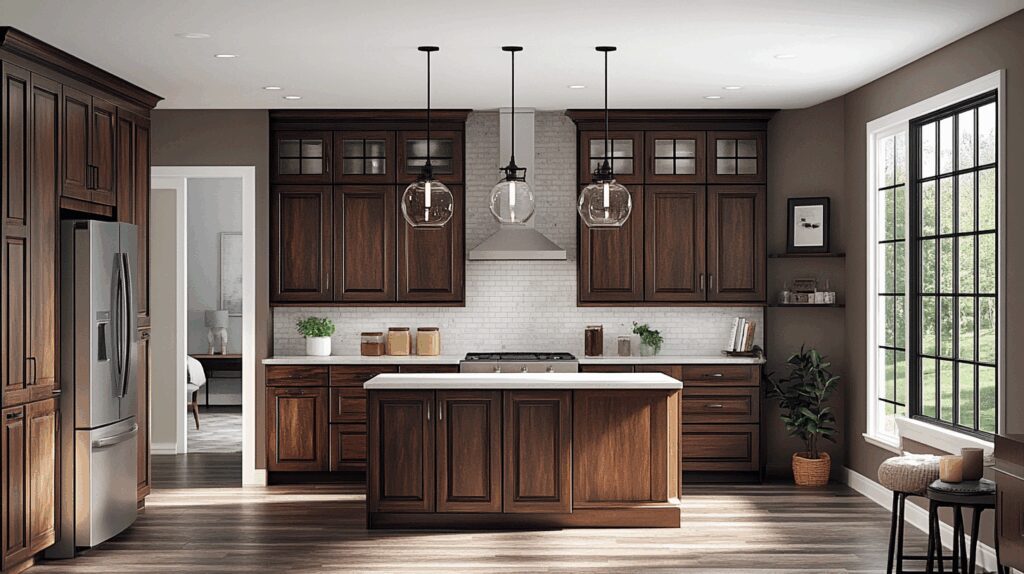 29 Dark Oak Kitchen Cabinets That Highlight Natural Beauty 2 dark oak kitchen cabinets