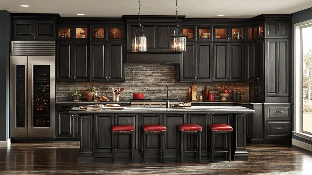 29 Dark Stained Kitchen Cabinets for Classic Meets Contemporary Flair 9 dark stained kitchen cabinets