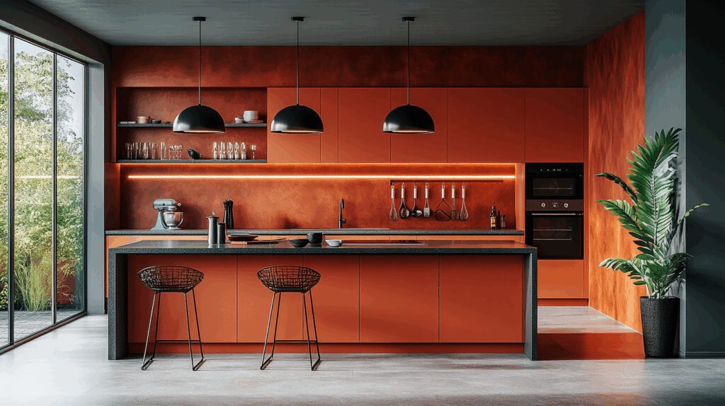 29 Terracotta Kitchen Cabinets for a Warm and Welcoming Kitchen Vibe 6 terracotta kitchen cabinets