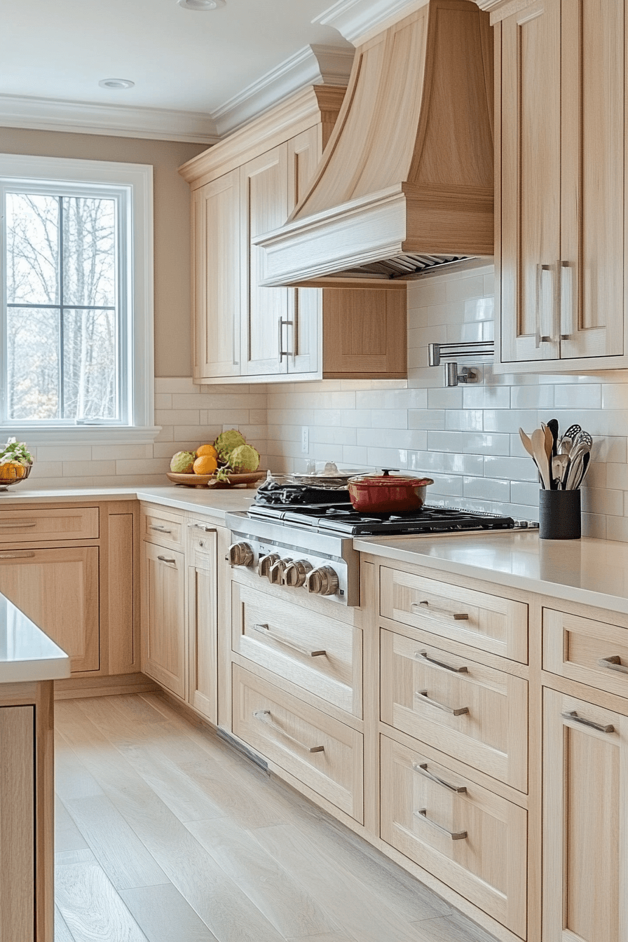 25+ Natural Maple Kitchen Cabinets for a Bright and Cheerful Kitchen Makeover 10 natural maple kitchen cabinets