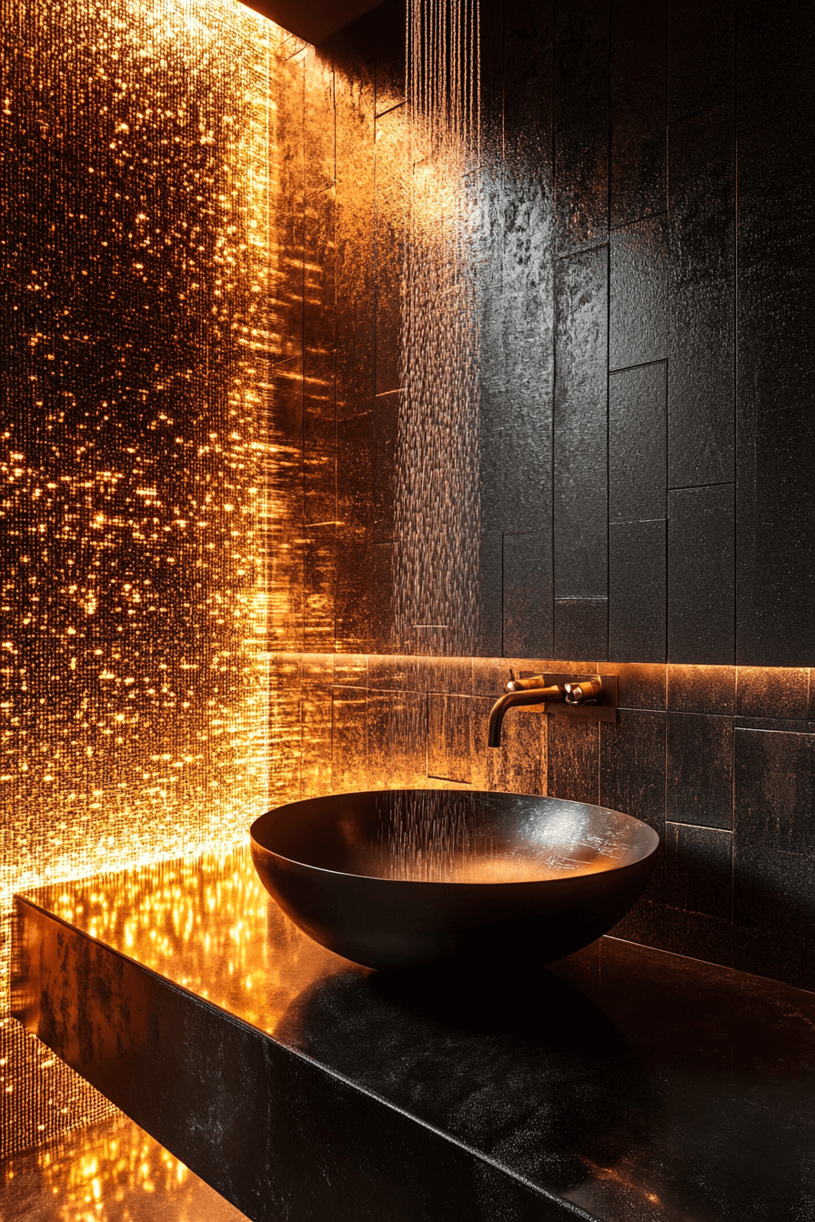 27+ Moody Powder Room Designs That Leave a Lasting Impression 10 moody powder room