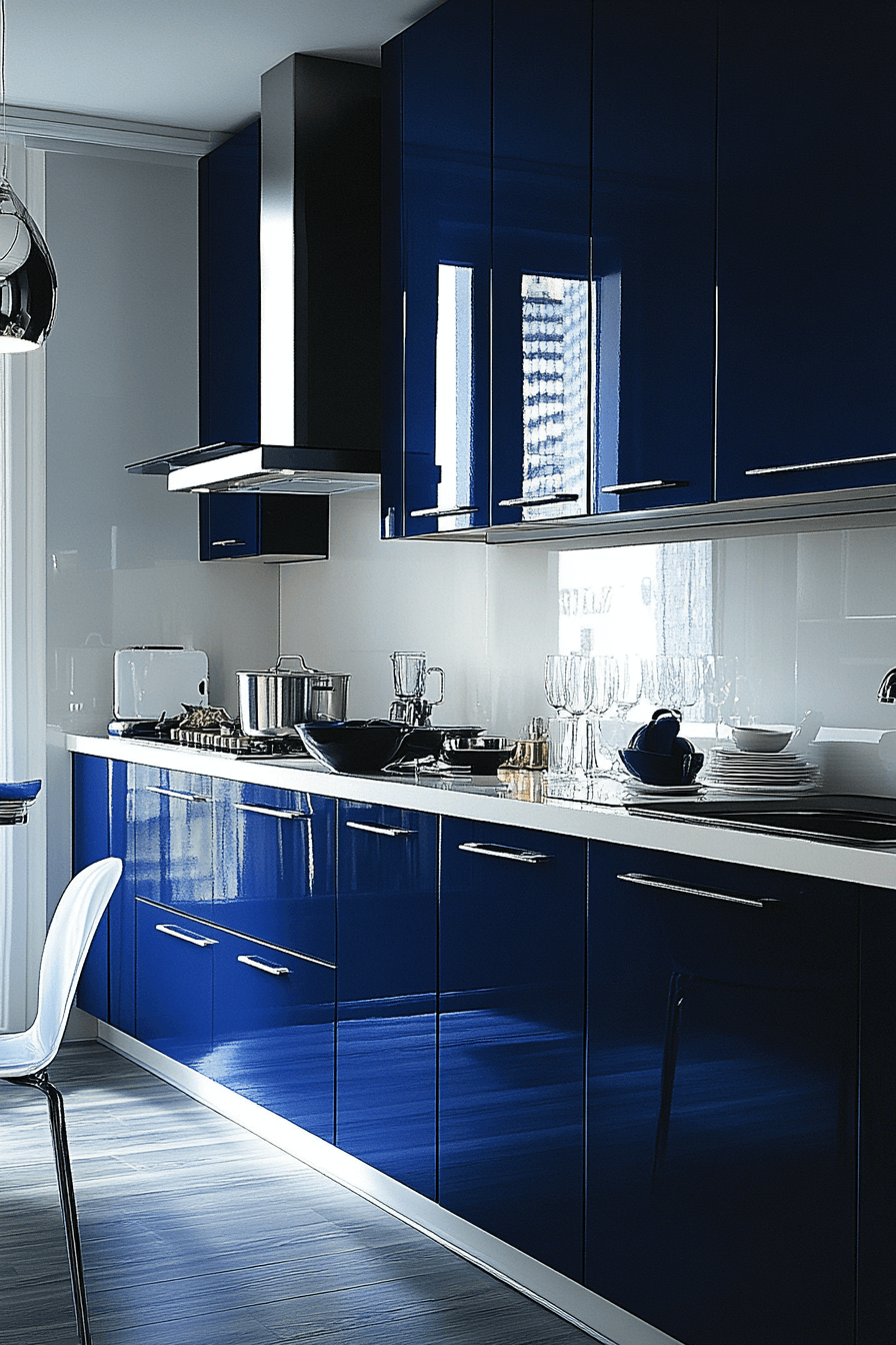 28+ Blue and White Kitchen Cabinets for a Fresh Coastal-Inspired Look 10 blue and white kitchen cabinets
