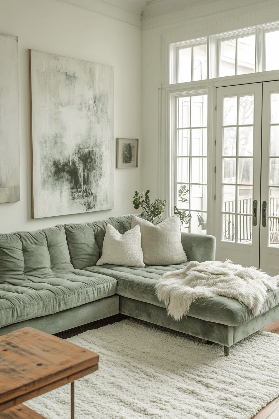 28+ Green Couch Living Room Ideas That Bring Nature’s Fresh Energy Inside 10 green couch living room ideas