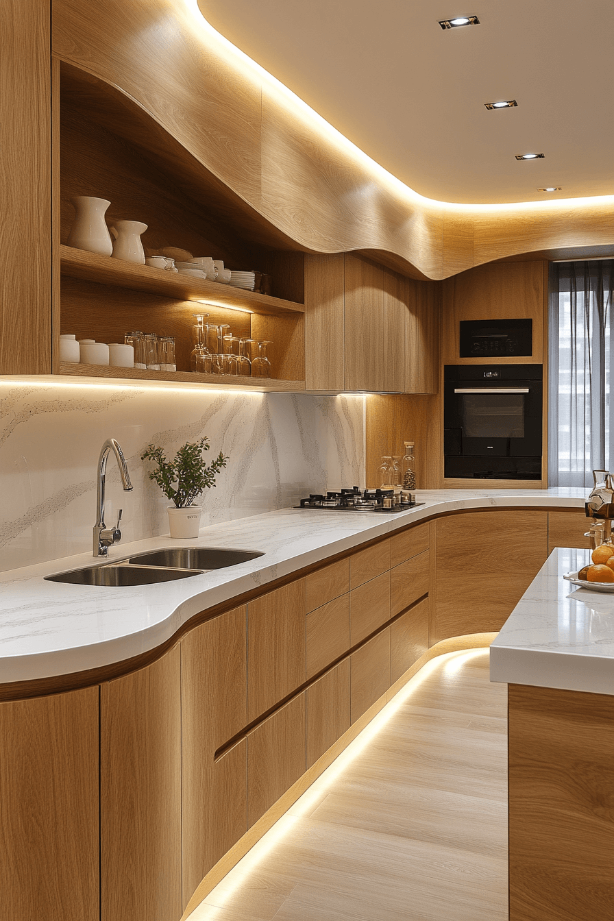 26+ Light Oak Kitchen Cabinets for a Bright and Refreshing Kitchen Design 10 light oak kitchen cabinets