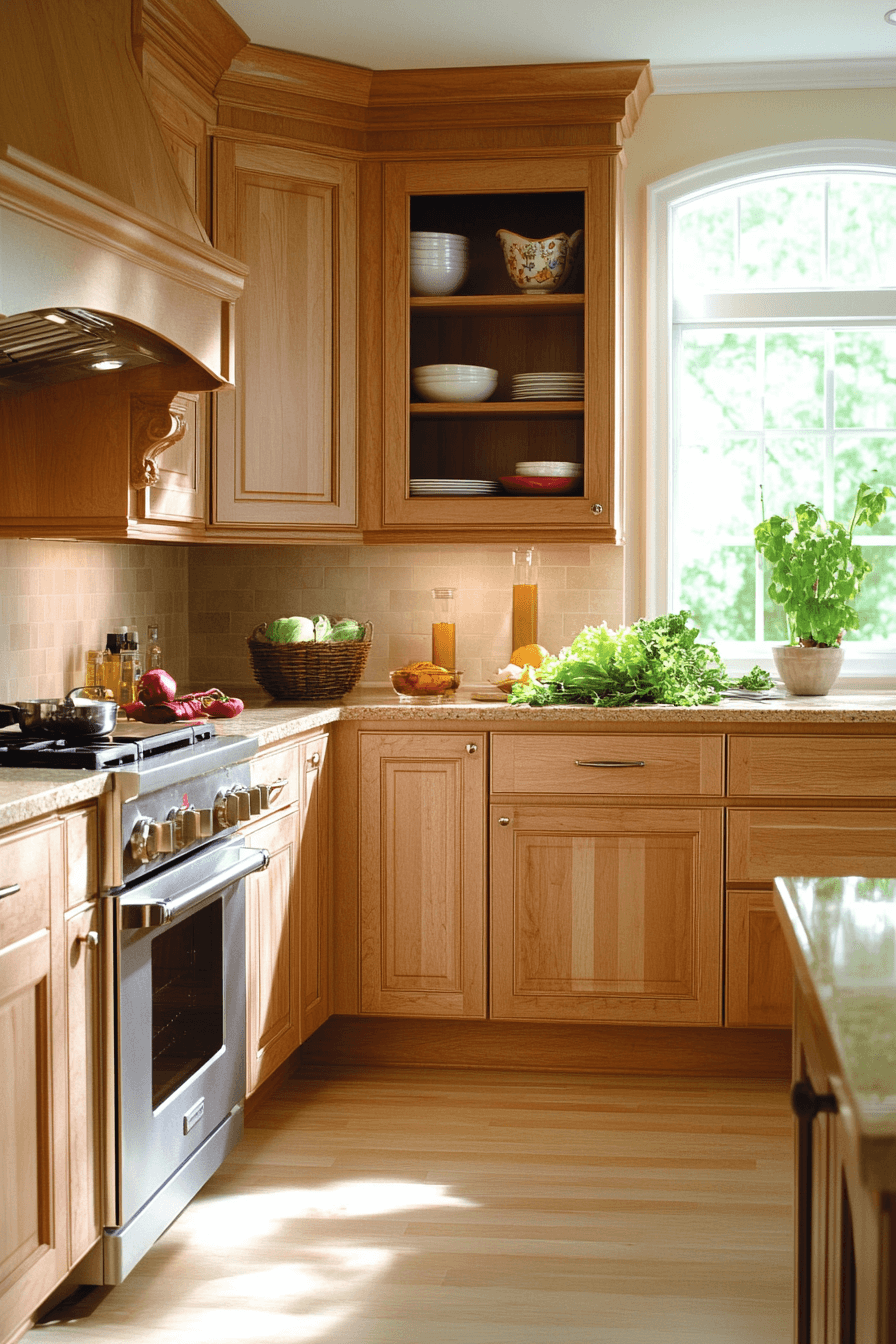 27+ Light Maple Kitchen Cabinets for a Fresh and Cheerful Kitchen Design 11 light maple kitchen cabinets