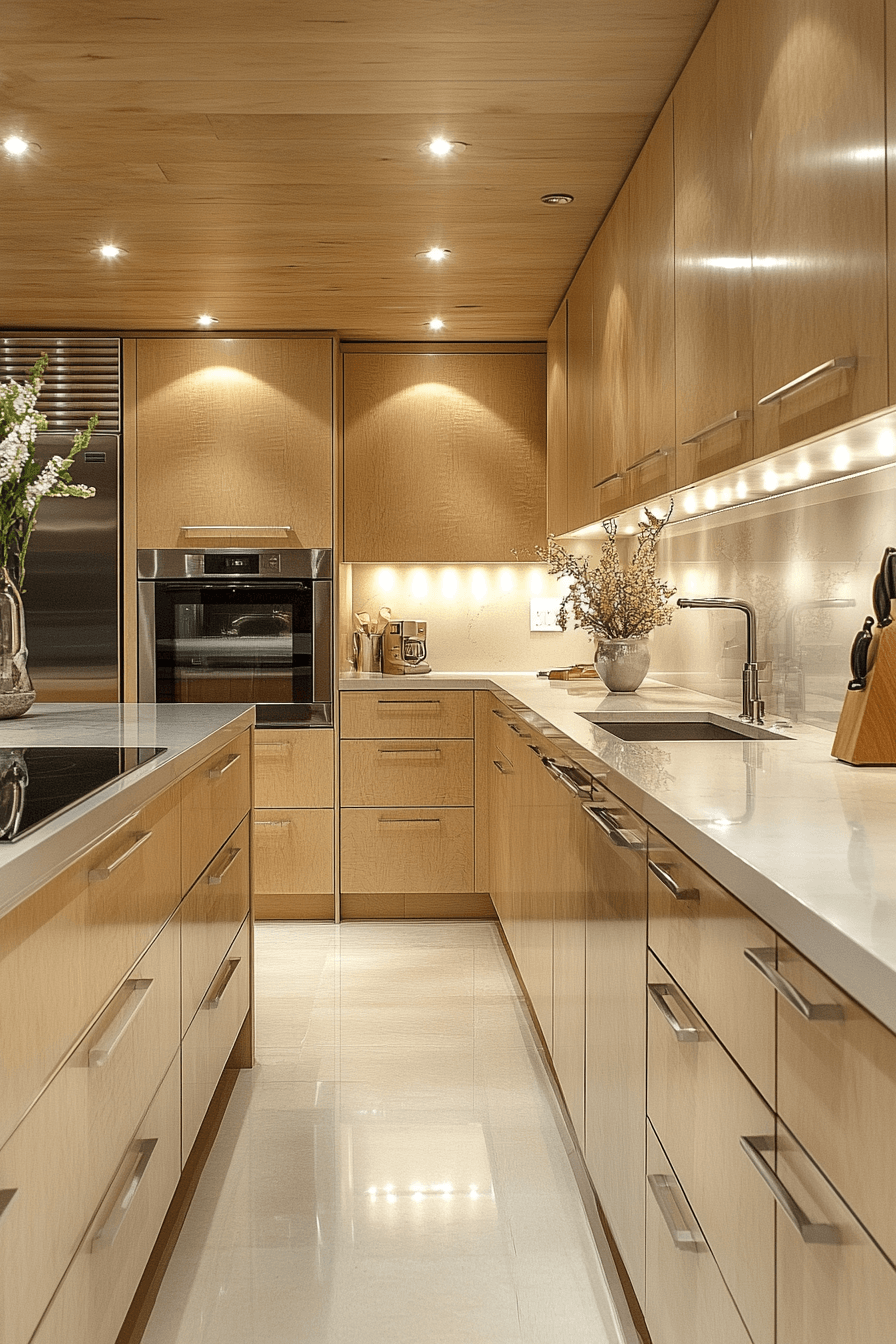 25+ Natural Maple Kitchen Cabinets for a Bright and Cheerful Kitchen Makeover 11 natural maple kitchen cabinets