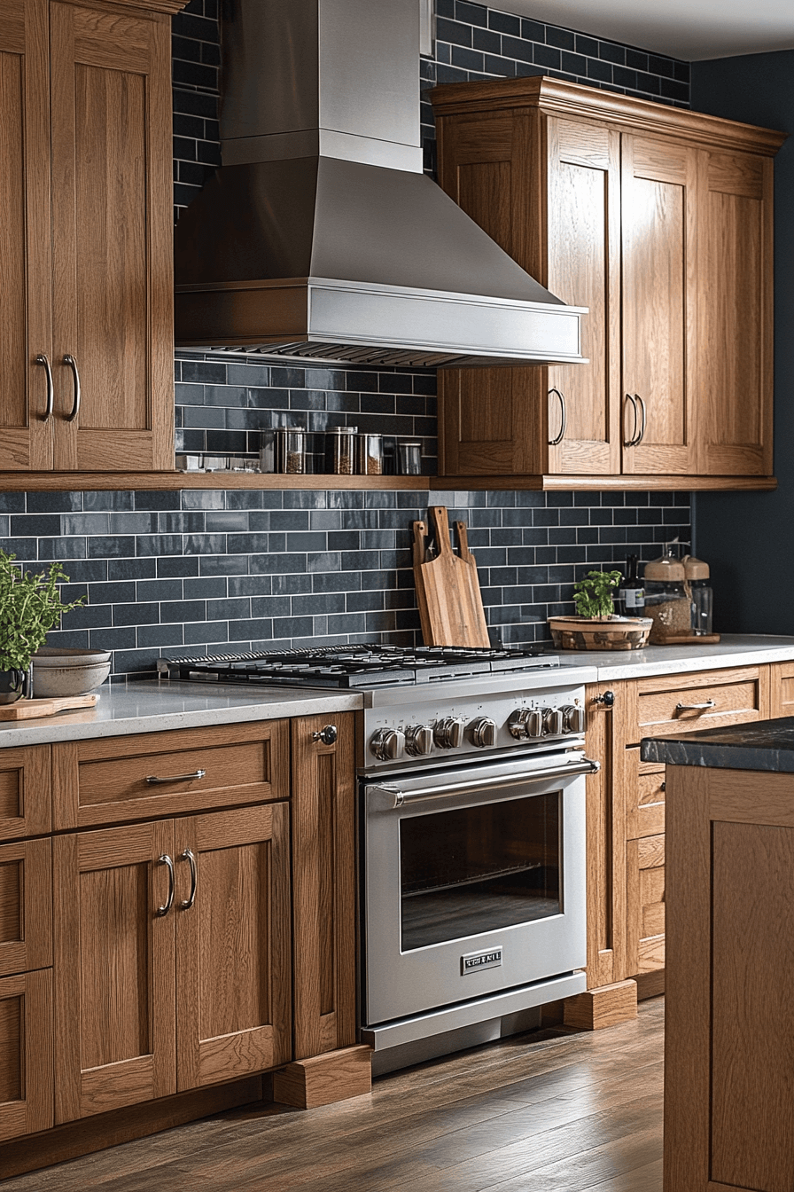 25+ Red Oak Kitchen Cabinets That Turn Simple Rooms Into Stylish Havens 11 red oak kitchen cabinets