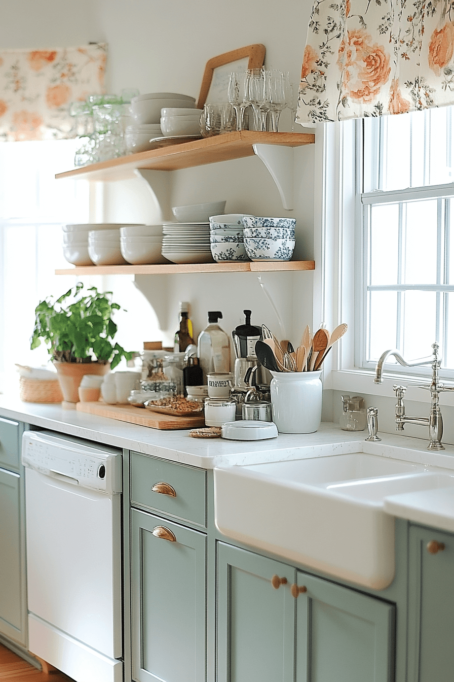 25+ Granny Chic Kitchen Designs That Add Heart Without the High Cost 12 granny chic kitchen