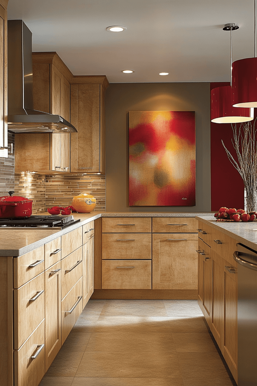 25+ Natural Maple Kitchen Cabinets for a Bright and Cheerful Kitchen Makeover 12 natural maple kitchen cabinets