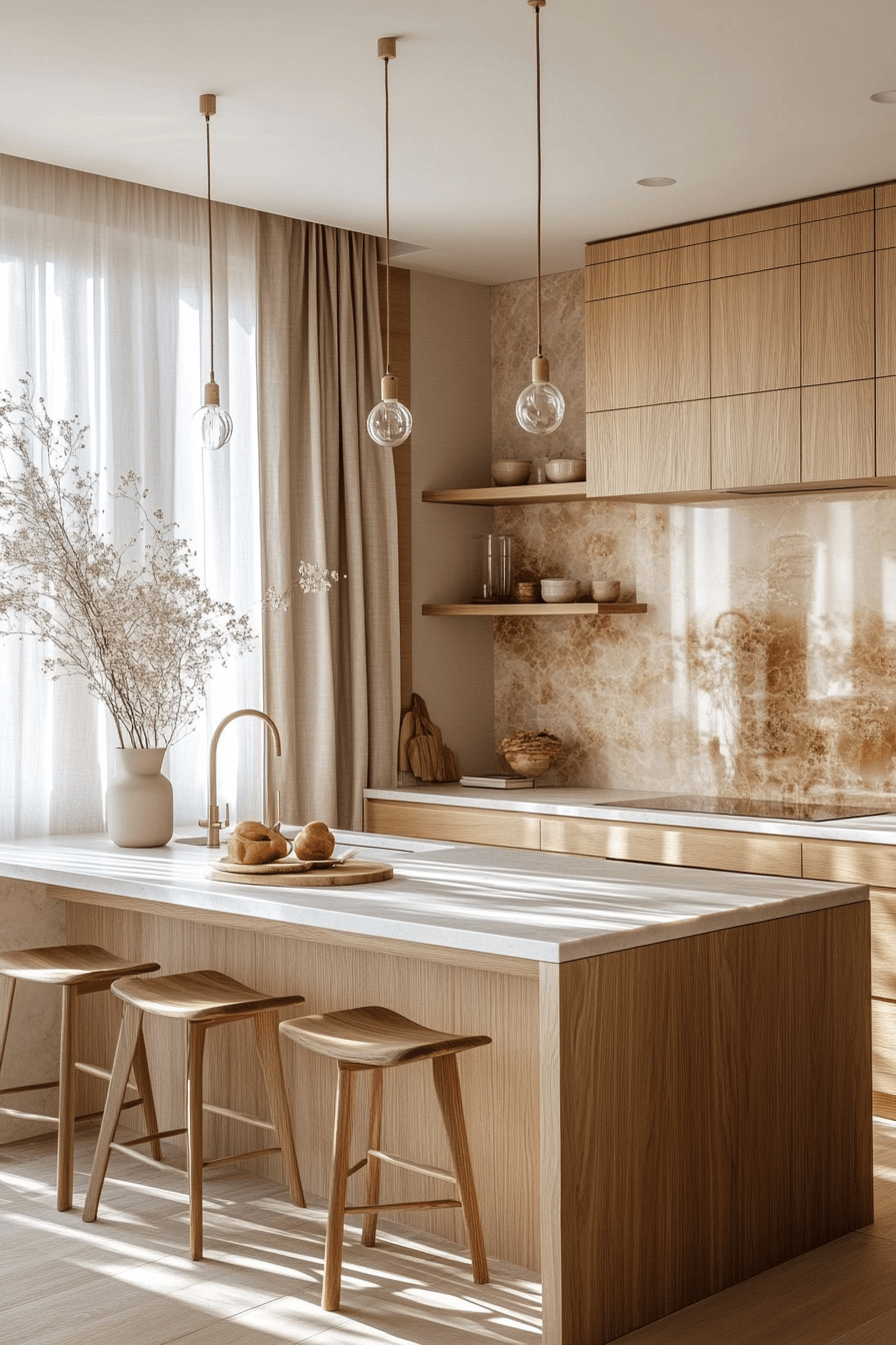 26+ Pale Oak Kitchen Cabinets for a Kitchen That Feels Naturally Inviting 14 pale oak kitchen cabinets