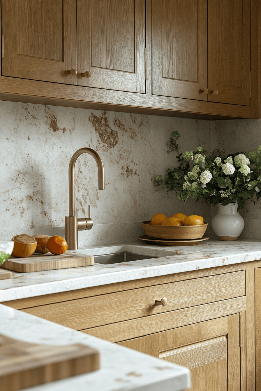 27+ Golden Oak Kitchen Cabinets That Transform Simple Kitchens Into Retreats 15 golden oak kitchen cabinets