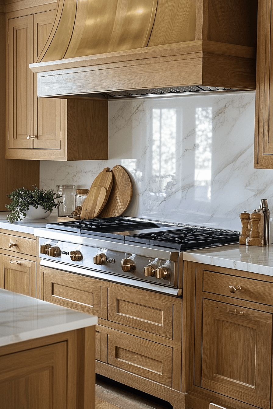 27+ Natural Oak Kitchen Cabinets That Turn Ordinary Rooms Into Retreats 15 natural oak kitchen cabinets