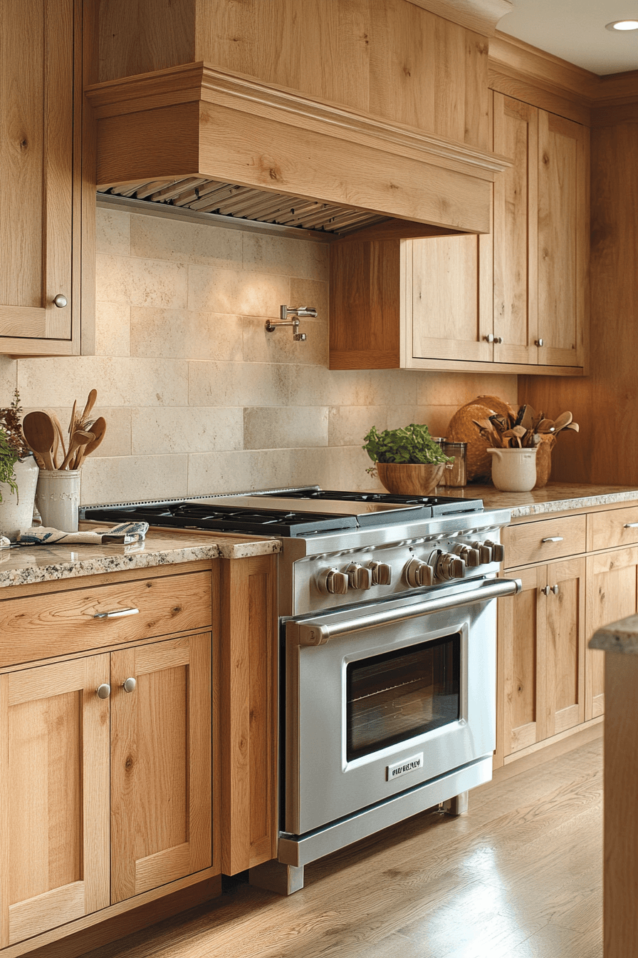 25+ Natural Maple Kitchen Cabinets for a Bright and Cheerful Kitchen Makeover 16 natural maple kitchen cabinets