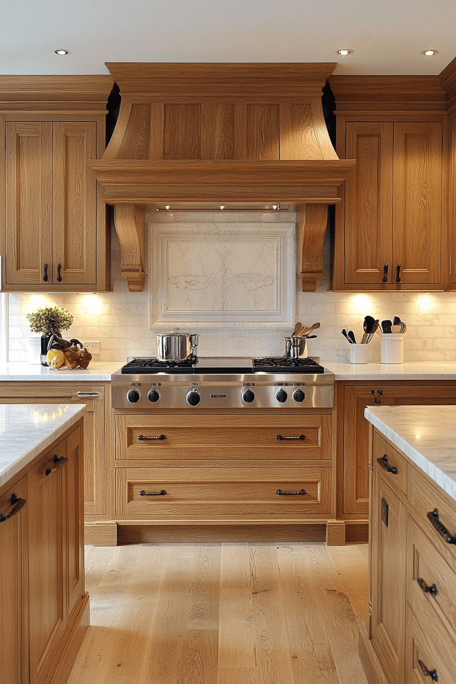 26+ Light Oak Kitchen Cabinets for a Bright and Refreshing Kitchen Design 16 light oak kitchen cabinets