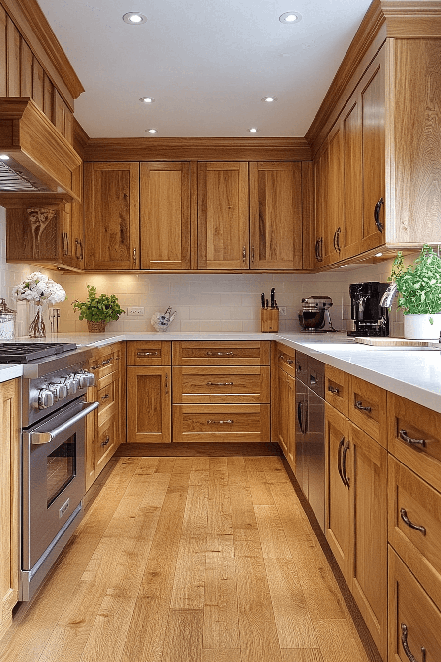 25+ Natural Maple Kitchen Cabinets for a Bright and Cheerful Kitchen Makeover 17 natural maple kitchen cabinets
