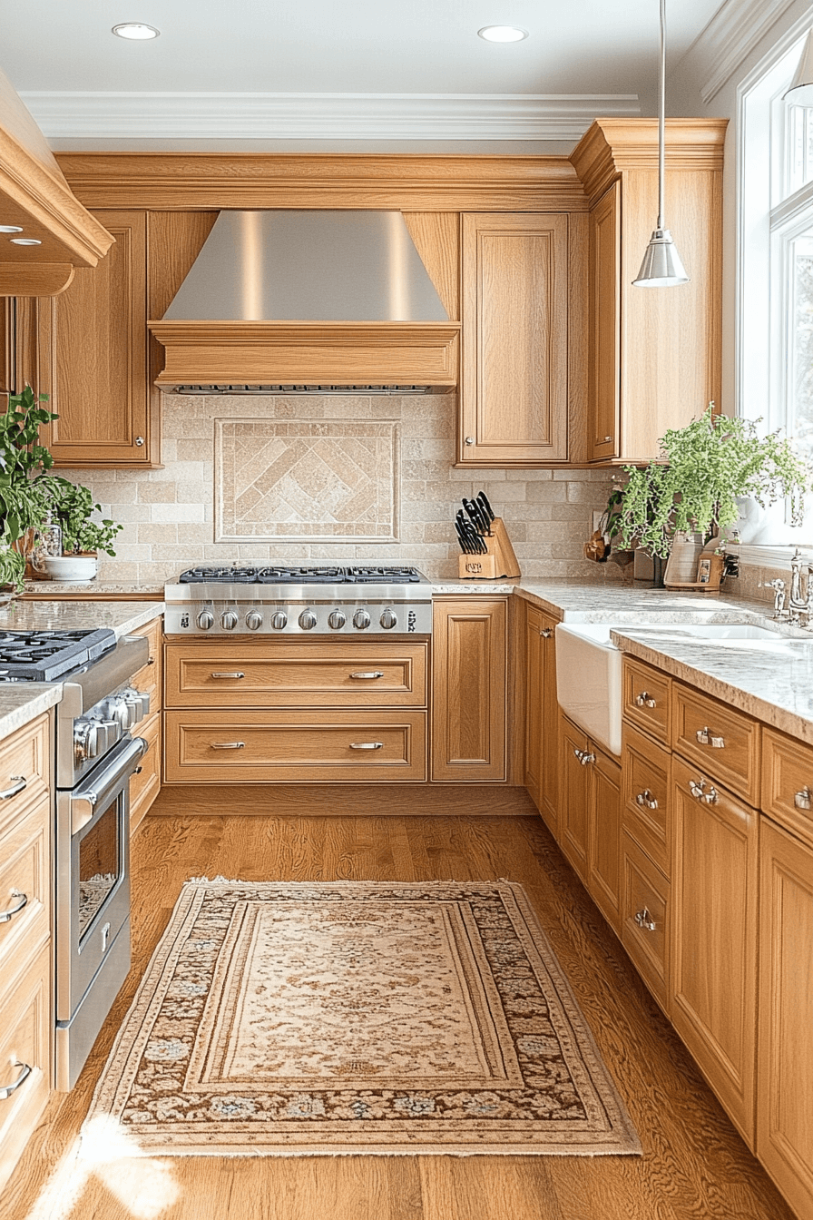 26+ Light Oak Kitchen Cabinets for a Bright and Refreshing Kitchen Design 17 light oak kitchen cabinets