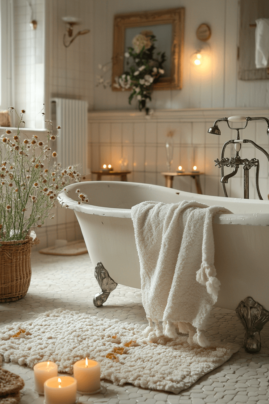25+ Granny Chic Bathroom Inspiration That Turns Simplicity Into Beauty 17 granny chic bathroom