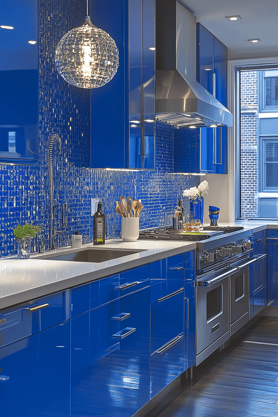 28+ Blue and White Kitchen Cabinets for a Fresh Coastal-Inspired Look 18 blue and white kitchen cabinets