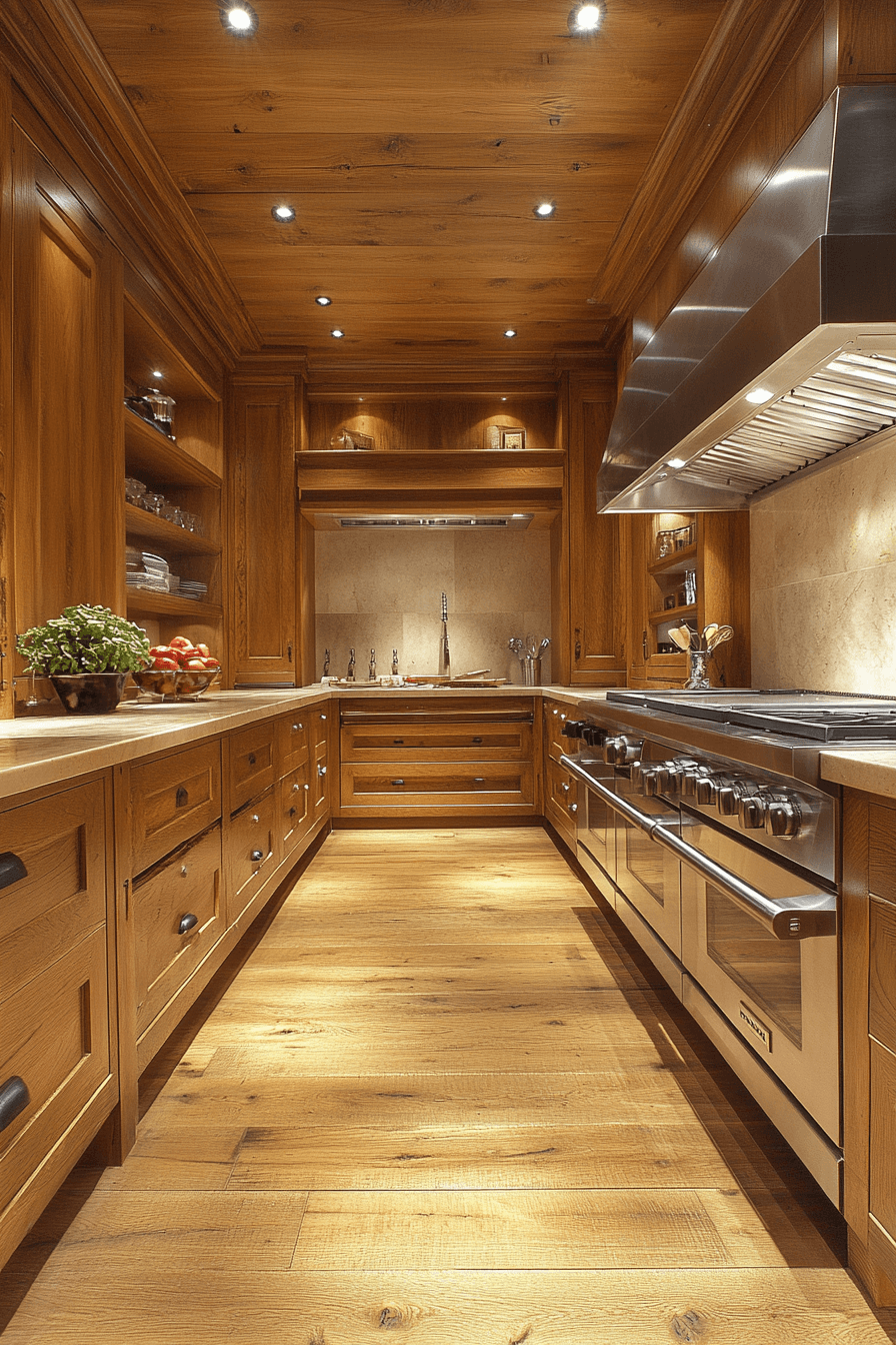 25+ Warm Wood Kitchen Cabinets That Inspire Comfort in Every Corner 19 warm wood kitchen cabinets
