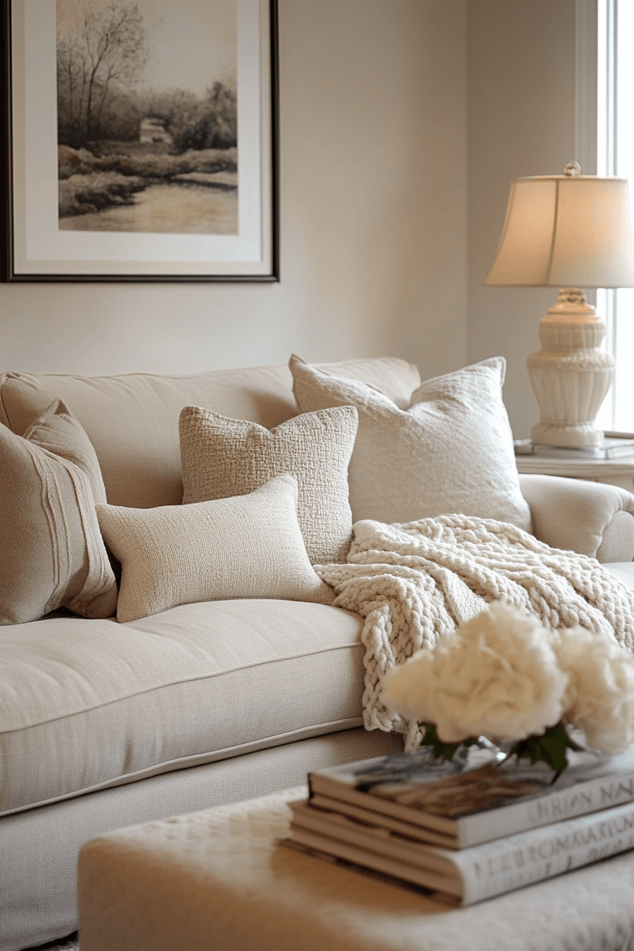 25+ Beige Couch Living Room Designs for a Bright and Airy Home Vibe 19 beige couch living room