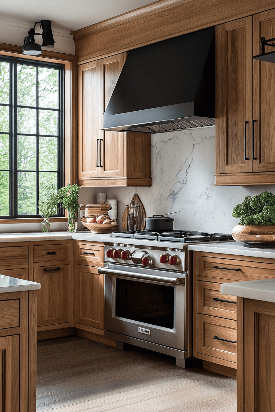 27+ Natural Oak Kitchen Cabinets That Turn Ordinary Rooms Into Retreats 2 natural oak kitchen cabinets