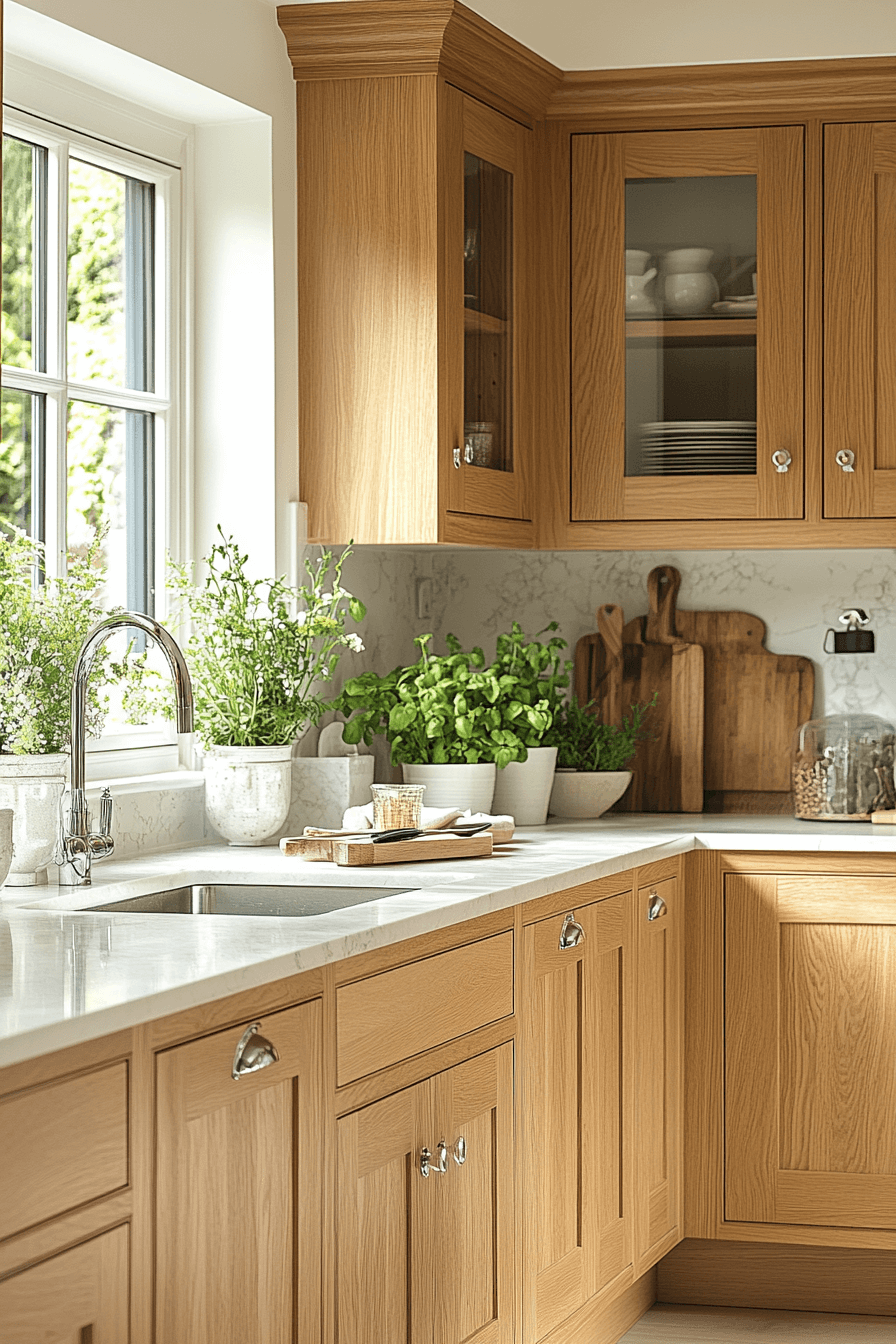 26+ Light Oak Kitchen Cabinets for a Bright and Refreshing Kitchen Design 20 light oak kitchen cabinets