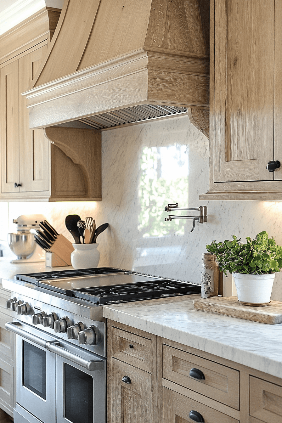 27+ Natural Oak Kitchen Cabinets That Turn Ordinary Rooms Into Retreats 20 natural oak kitchen cabinets