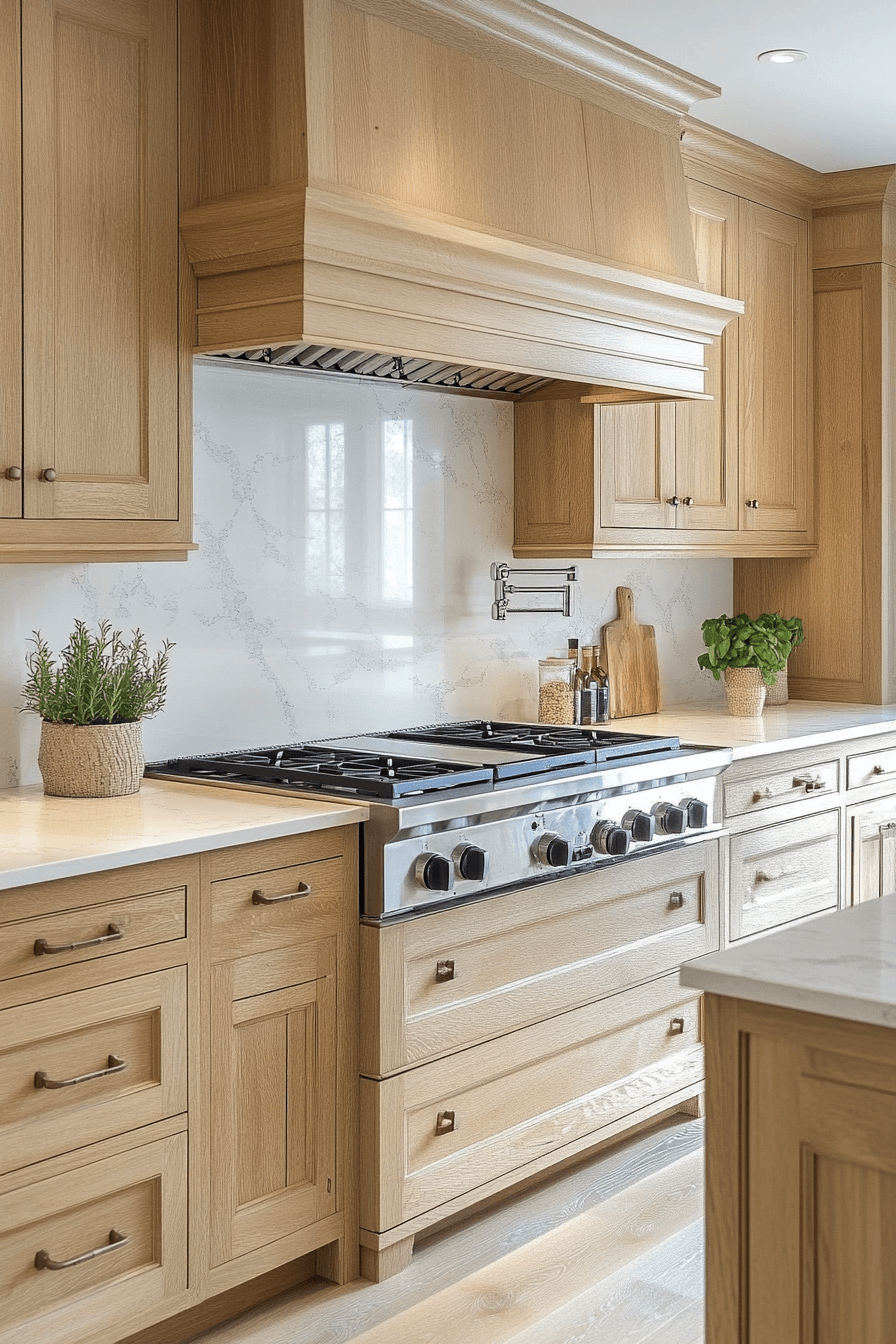25+ Natural Maple Kitchen Cabinets for a Bright and Cheerful Kitchen Makeover 21 natural maple kitchen cabinets